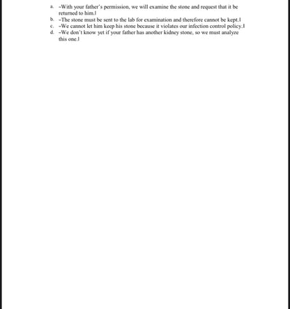 Test Bank – Seidel’s Guide to Physical Examination, 10th Edition