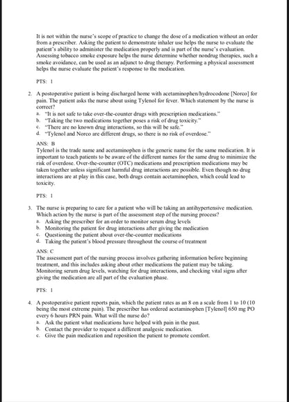 Test bank Lehne’s Pharmacology for Nursing Care, 11th Edition by Jacqueline Rosenjack Burchum