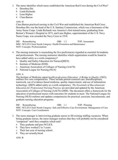 Test bank Fundamentals of Nursing Active Learning for Collaborative Practice 3rd Edition Yoost