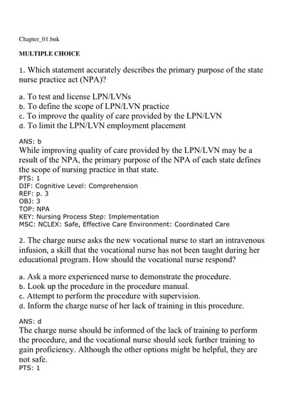 TEST BANK Medical-Surgical Nursing: Concepts and Practice 5th Edition By Stromberg