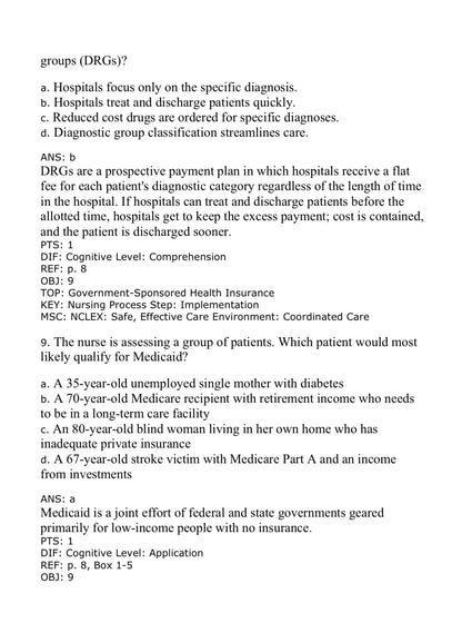 TEST BANK Medical-Surgical Nursing: Concepts and Practice 5th Edition By Stromberg