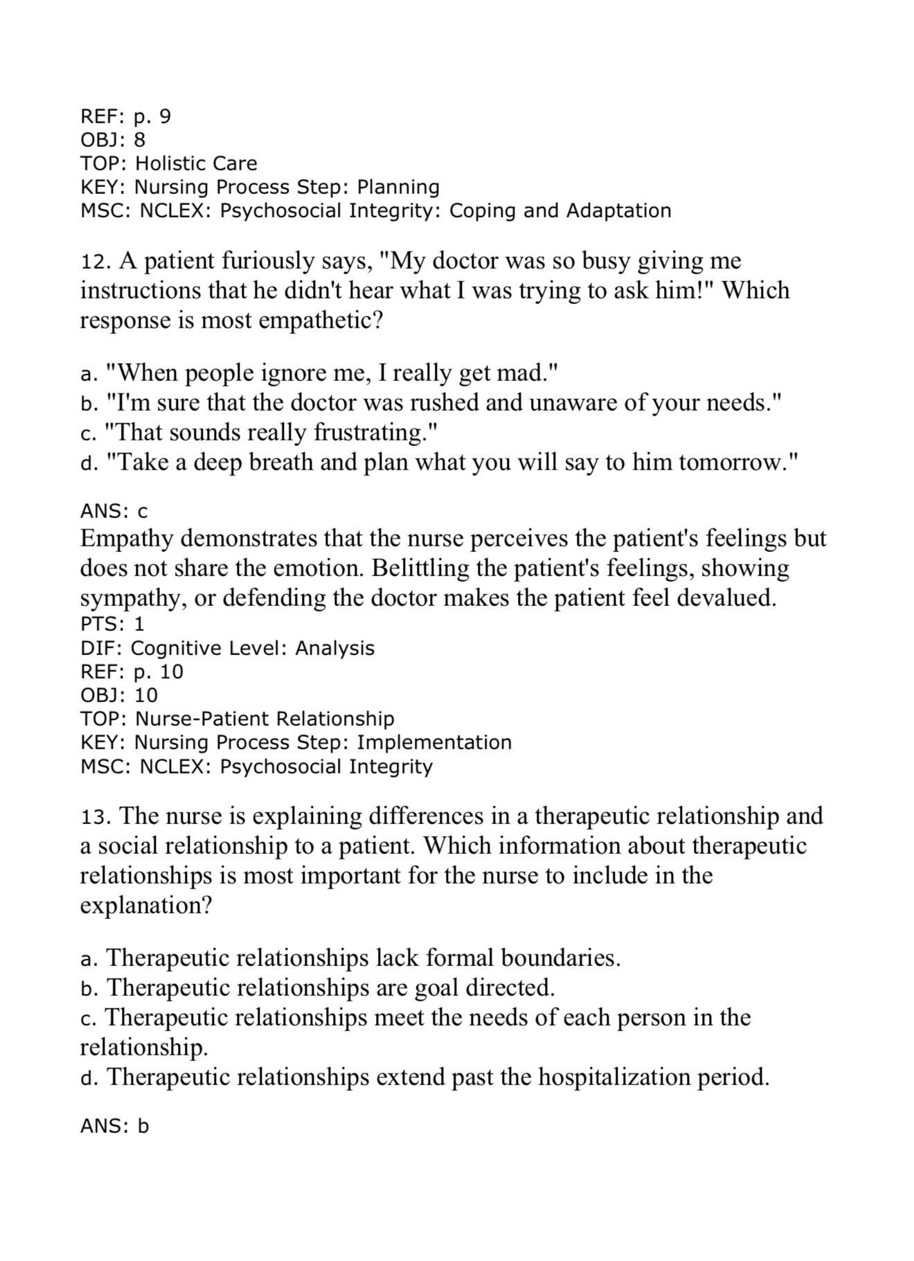 TEST BANK Medical-Surgical Nursing: Concepts and Practice 5th Edition By Stromberg